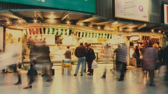 This photo captures John's wife's sister and husband at a train station in Hamburg. Picture: John Blessas