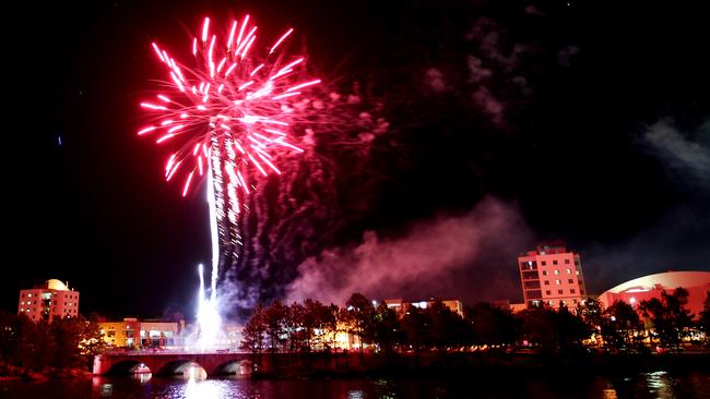 Fireworks over Robina. Picture: Mike Batterham