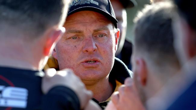 Tim Bannan has stepped down as coach of Lancefield. Picture: Hamish Blair