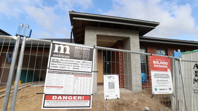 The ‘chickens have come home to roost’ on fixed price building contracts. Picture: David Caird