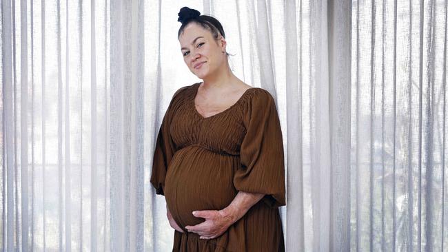 Delezio said her pregnancy has been “amazing” but “it doesn’t matter what pre-existing health condition you have or don’t have, pregnancy is hard on everyone.” Picture: Sam Ruttyn