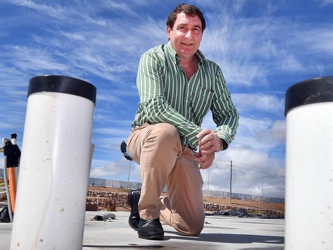 Glen Winney (Mging Dir. Win Construction) at Villas on Main building site in Urraween.Photo: Alistair Brightman