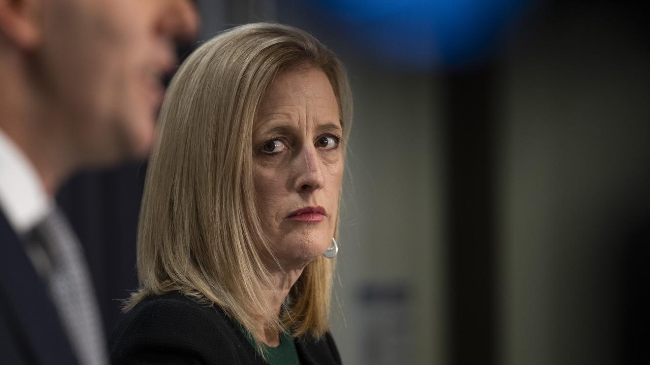 Katy Gallagher said she was also looking to “tighten” up departments’ use of “bottom draws” to stash funding. Picture: NCA NewsWire / Martin Ollman