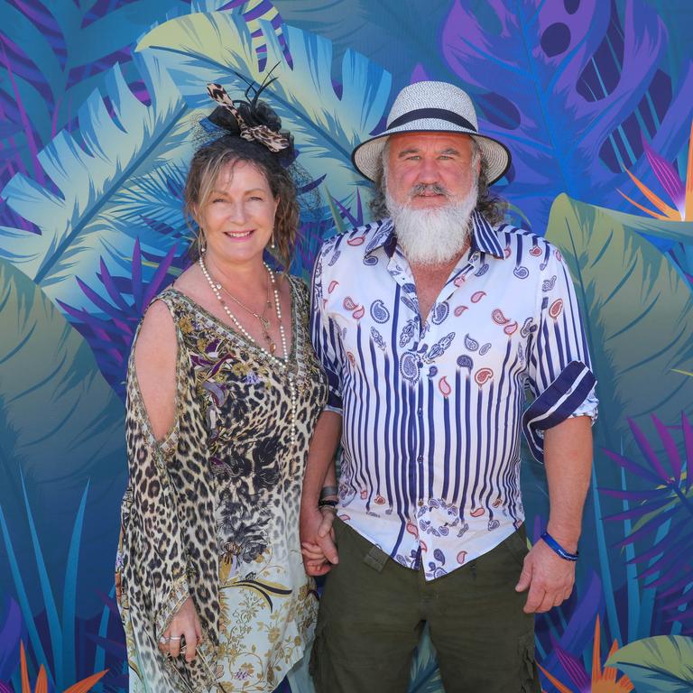 Sandra Lindsay and Gavin Walker at the 2021 Great Northern Darwin Cup. Picture: Glenn Campbell