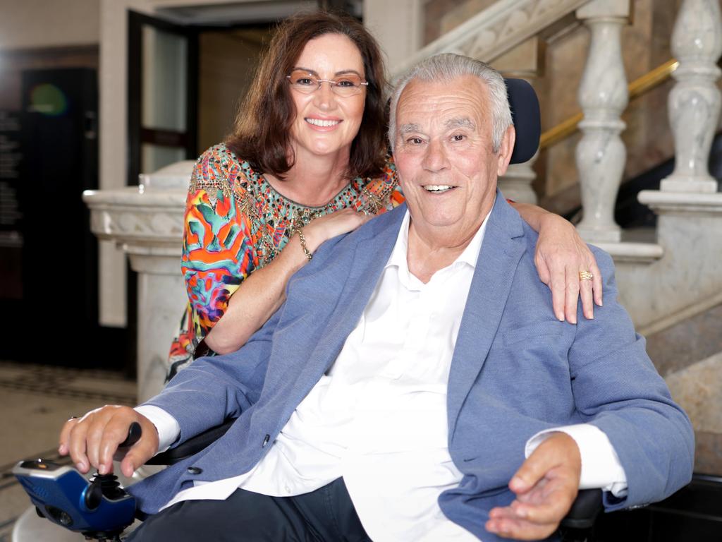 John Connolly with his wife Jo, ahead of the Hall of Fame event. Picture: Steve Pohlner