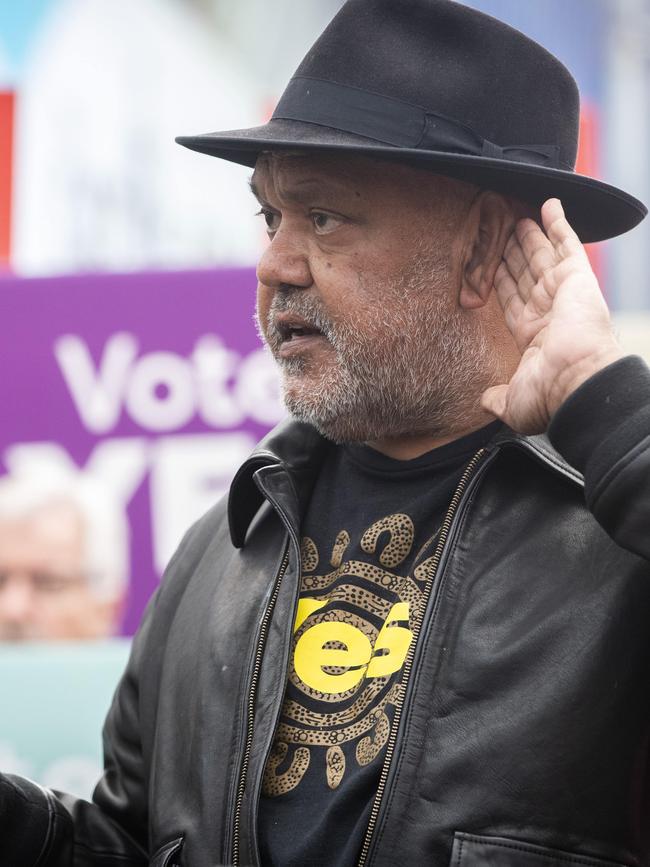 Noel Pearson was interrupted only on four occasions in a 16min, 30sec interview. Picture: Chris Kidd