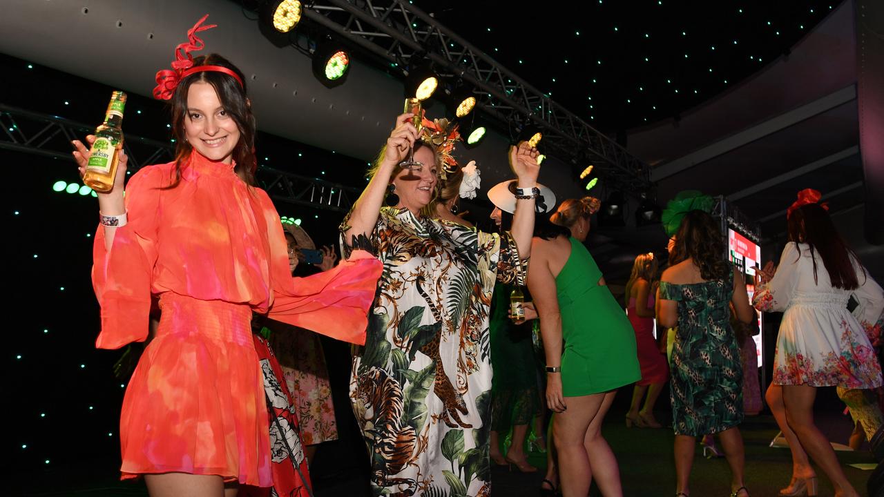 Dance floor kicks off at Darwin Ladies Day. Picture: (A)manda Parkinson