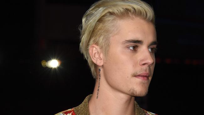 ‘Love of my life.’ Justin Bieber has confirmed his engagement to Hailey Baldwin with a sappy post on Instagram. Picture: AFP