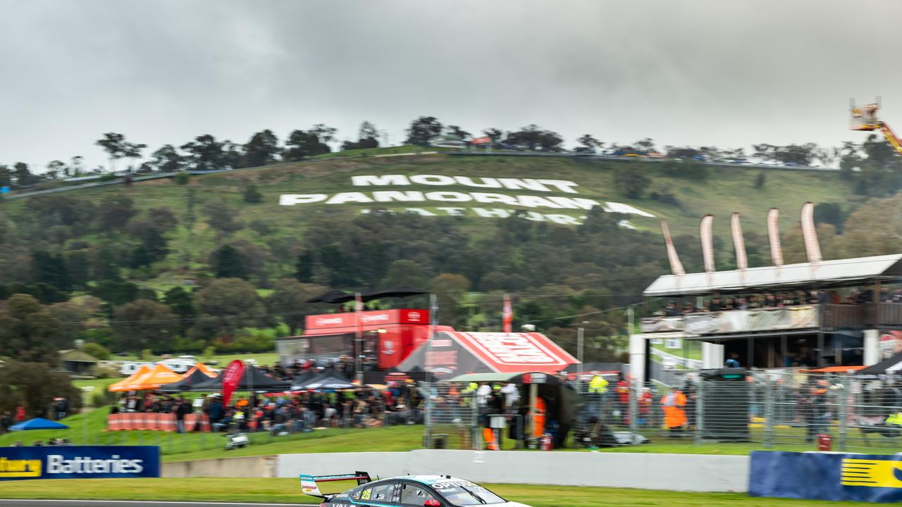 BATHURST, AUSTRALIA - OCTOBER 06: (EDITORS NOTE: A polarising filter was used for this image.) Chaz Mostert driver of the #25 Mobil1 Optus Racing Holden Commodore ZB during practice for the Bathurst 1000, which is race 30 of 2022 Supercars Championship Season at Mount Panorama on October 06, 2022 in Bathurst, Australia. (Photo by Daniel Kalisz/Getty Images)