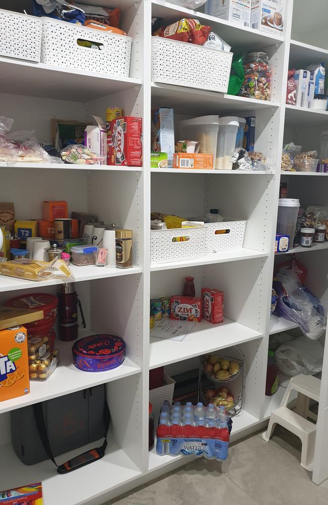 One pantry Ms Bazouni tackled. Picture: Supplied