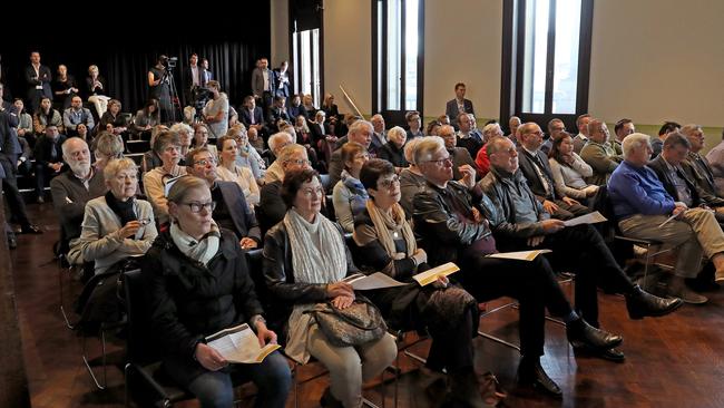 Pyrmont residents at the Independent Planning Commission. Picture: Toby Zerna