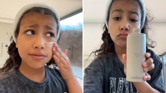 North West's seven-step, seven-second routine. Image: TikTok