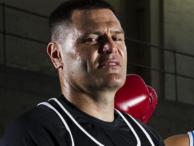 Large and in charge ... Kali Meehan, a footballer turned professional boxer / Picture: Chris McKeen