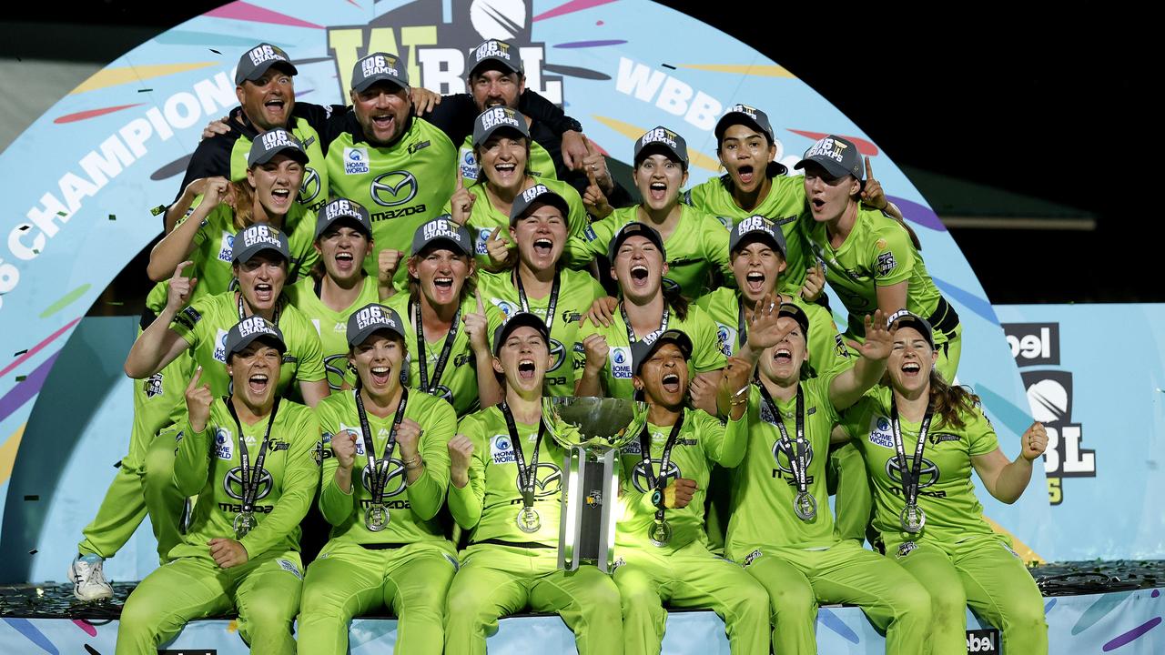 WBBL final winners the Sydney Thunder. Picture: Phil Hillyard