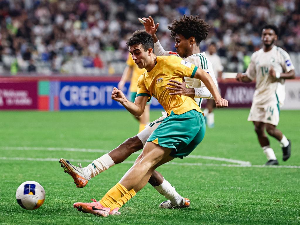 Scores were level heading into half time. Picture: Zhicheng Qin/Football Australia/supplied