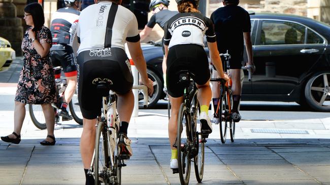can i ride my bike on the footpath