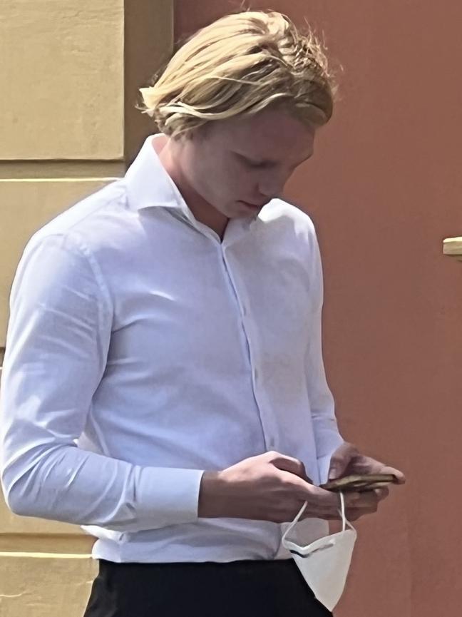 Charlie Bindon outside Maclean Local Court on September 29, 2022.
