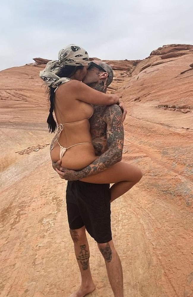 Not everyone is impressed by Kourtney Kardashian and Travis Barker’s escalating PDA. Picture: Instagram