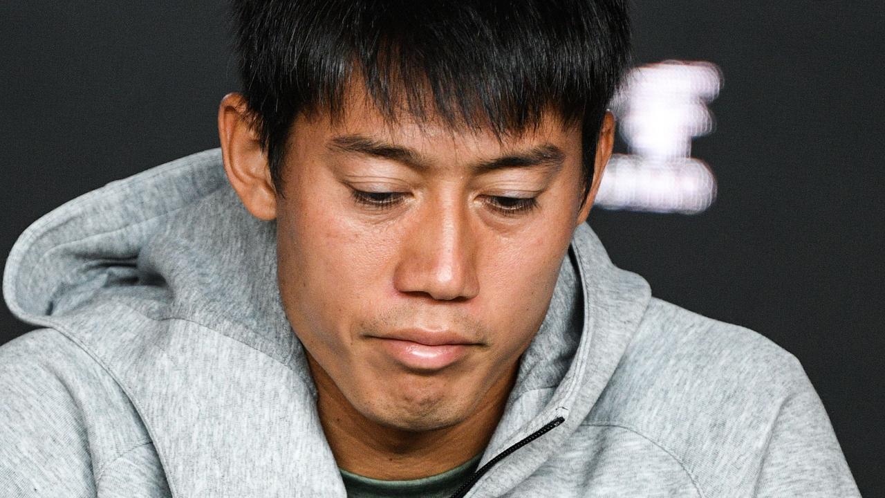 Japan's Kei Nishikori has withdrawn from the ATP 250 event in Melbourne ahead of the Australian Open. Picture: AFP