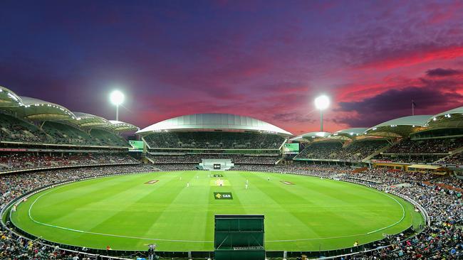 One of the incredible sunsets over the Oval. Picture: Quinn Rooney/Getty