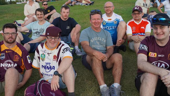 Matt Devlin, Tom Gregory, Alex Bombales, Jett Chamberlain- Clarke, Danny Milne, Troy Morton, Robert Manton and Sean Oliver at the Sunshine Coast Stadium in Bokarina on Sunday, February 12, 2023. Picture: Katrina Lezaic