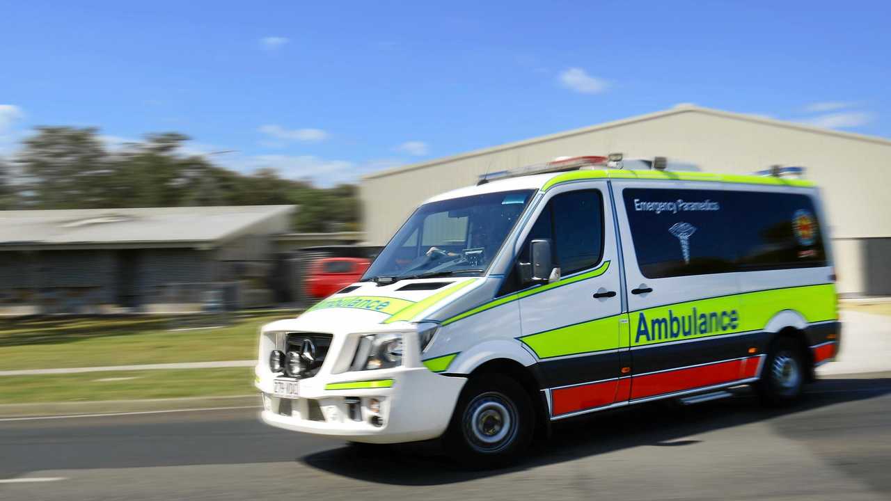 A woman was taken to hospital after a single-vehicle rollover. Picture: David Nielsen