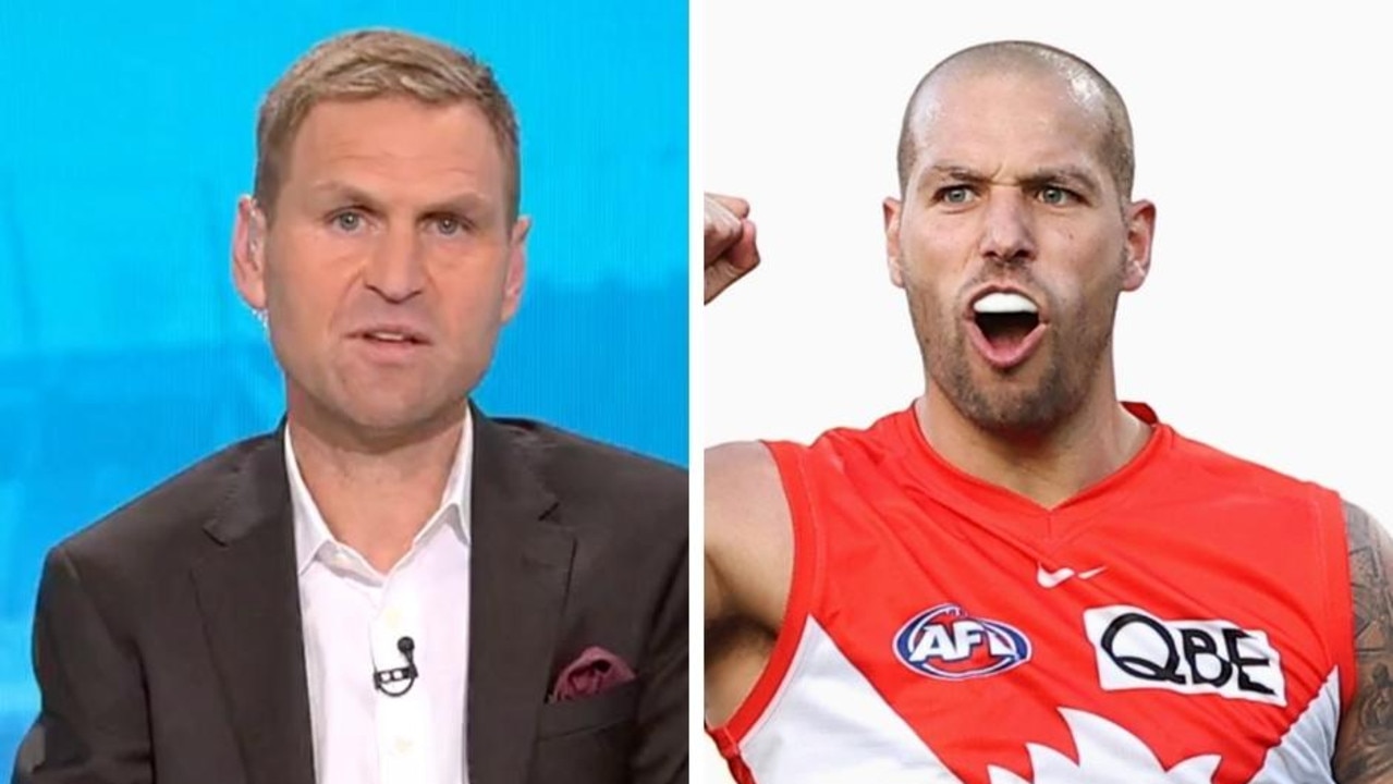 Kane Cornes and Buddy Franklin.