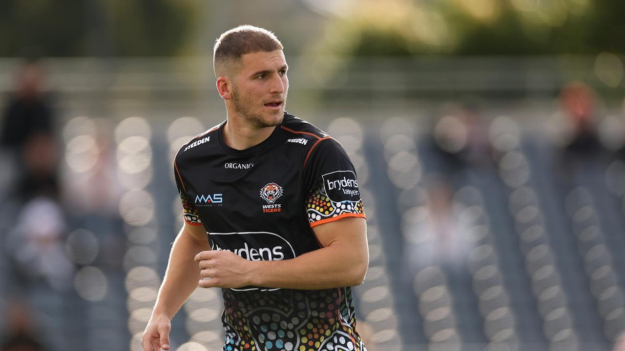 The Melbourne Storm could target the Tigers’ Adam Doueihi if Cameron Munster does opt to leave the club for 2024. Picture: Getty Images.