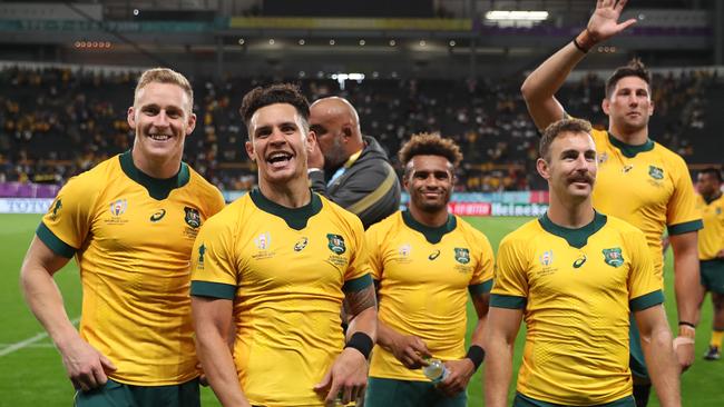 The Wallabies have formed a tight bond in Japan. Picture: Getty Images