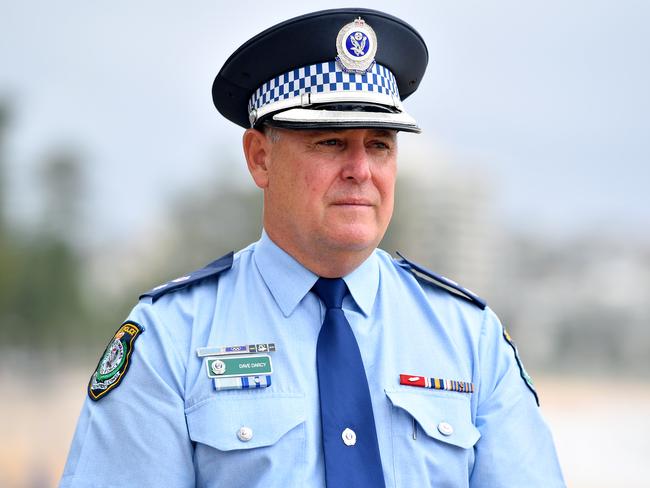 Northern Beaches Local Area Superintendant Dave Darcy. Picture: (AAP Image/Joel Carrett)