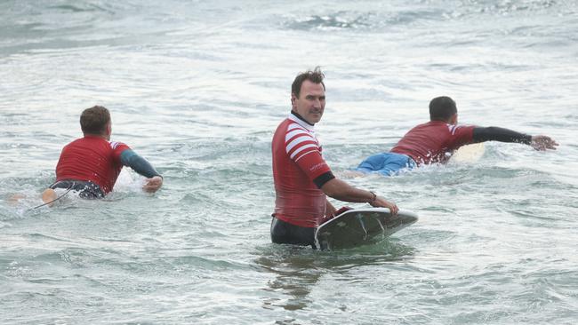 Joel Parkinson at the Surf of Origin at Burleigh Beach. Picture: Annette Dew