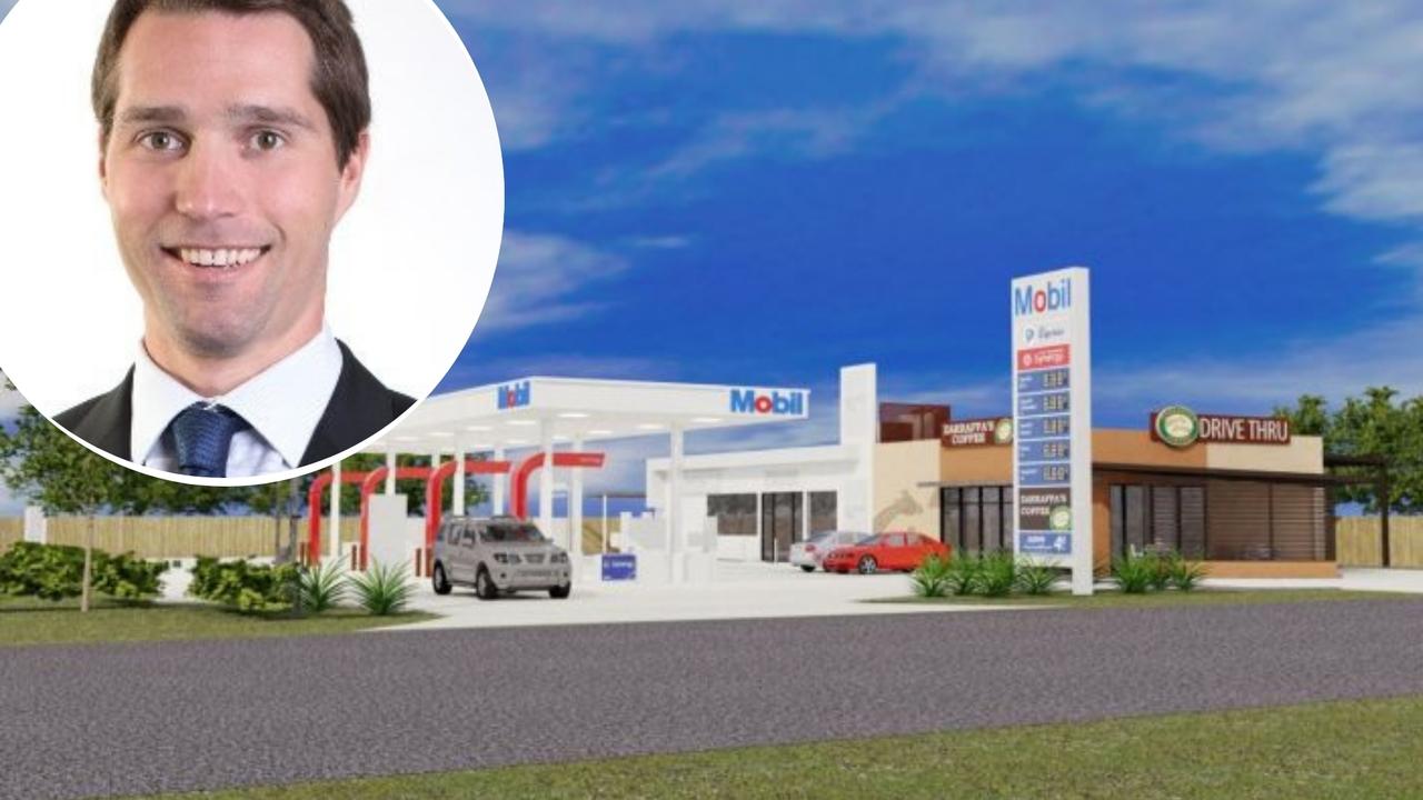 Gold Coast company Ray Group are constructing Hervey Bay's first Mobil service station and drive-through Zarraffa's at 12-14 Boat Harbour Dr, Pialba.