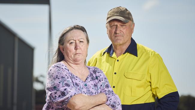 Christine and Wally Schmid in Murray Bridge, where they’ve been charged GST on a rehabilitation treatment. Picture: Matt Loxton