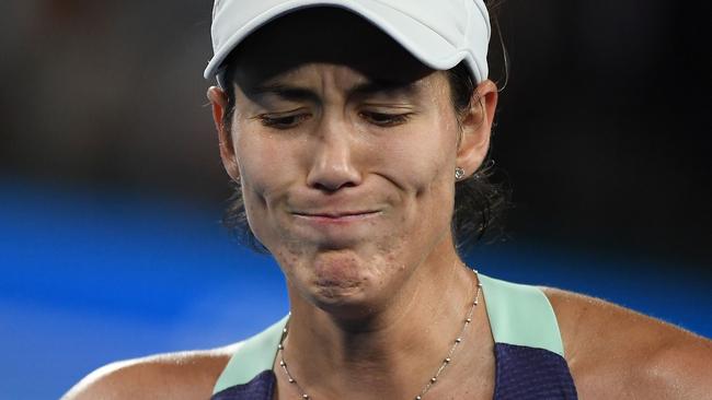 Spain's Garbine Muguruza was left to lament a missed opportunity after taking the first set in the women’s final.