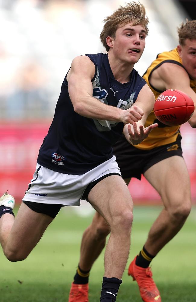 Tom Gross looks likely to go in the second round. Picture: Paul Kane/AFL Photos/via Getty Images.