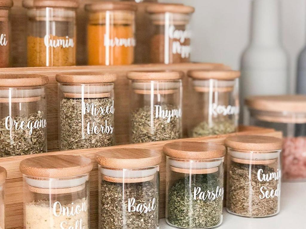 Felicity Meredith's clever spice rack hack earned her plenty of fans. Picture: Instagram/Styledbyfliss