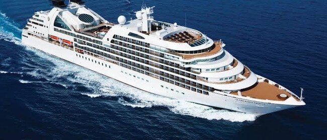 Luxury ship, the Seabourn Quest, where Kerry O’Brien hosted his ‘leaders’ symposium’.