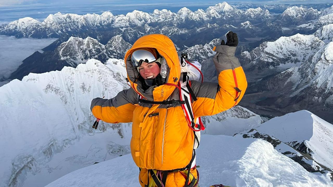 Melbourne teenager Gabby Kanizay has reached the summit of Mt Everest, making her the youngest Australian female to climb the world’s highest peak. Picture: Facebook