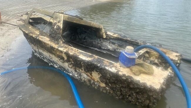 One of the dilapidated vessels removed from Gold Coast waters by Gold Coast Waterways Authority as part of the statewide War on Wrecks program.