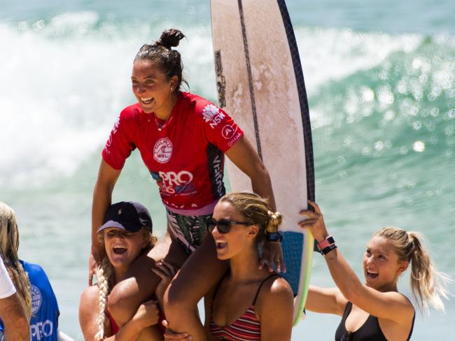 Kobie Enright after winning the 2018 Carve Pro at Maroubra.