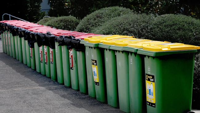 Nappies go in the rubbish bin - not recycling. Picture: Patria Jannides