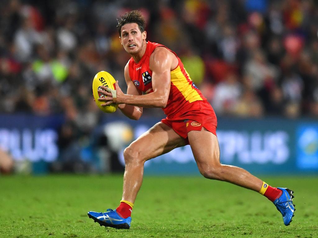 Inaugural Gold Coast Suns player David Swallow. Picture: Albert Perez/Getty Images