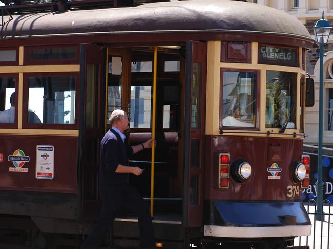 stock - Glenelg tram - transport - Adelaide - Bay Picture: chris Walls