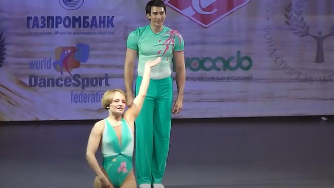 Katerina Tikhonova at a dance contest in 2013. Source: Screen capture