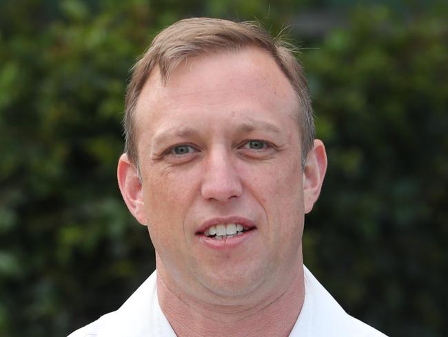 Deputy Premier and Minister for Health Steven Miles holding a press conference at Redlands Hospital.  Pic Peter Wallis