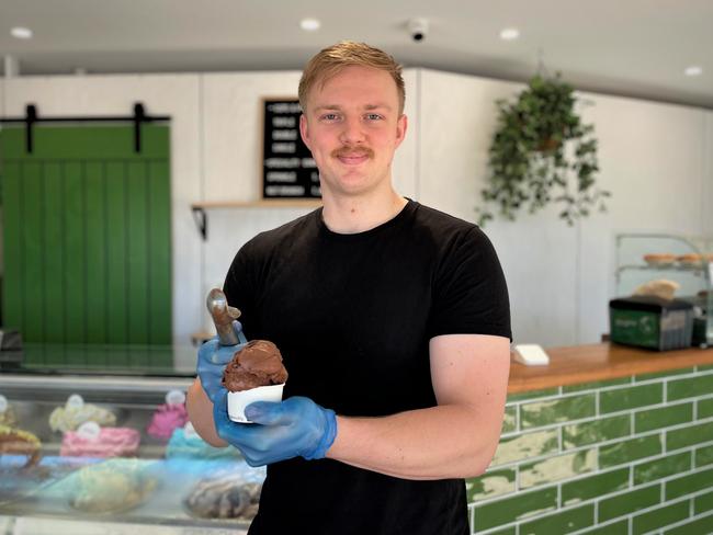 Artigiano Gelato Mooloolaba co-founder Matthew Gibson. Picture: Asa Andersen.