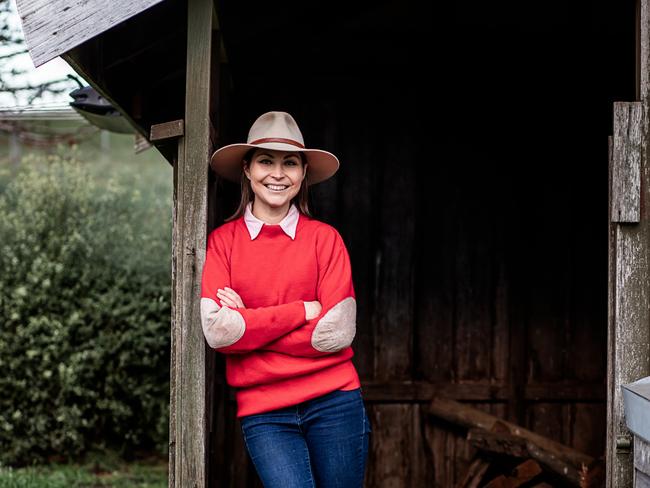 Stephanie Trethewey enjoyed a successful career as a TV journalist interstate, before marrying a farmer and embracing rural life in Tasmania. Picture: Supplied