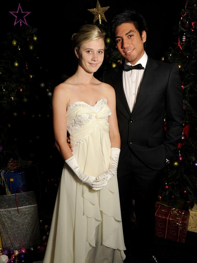 Holly Ingram and Peter Bandarian at the Palmerston High School 2010 formal at SkyCity Casino.