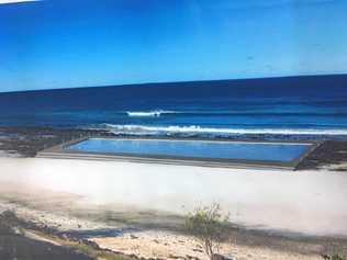 An earlier artist's impression of the proposed Ballina Ocean Pool. Picture: Supplied