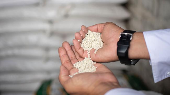 Bags containing fertiliser. Picture: Yuri Cortez